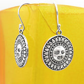Fancy Sun Drop Earrings Face Sunflower Solar Nature Life Hope Happiness Energy | Woot & Hammy